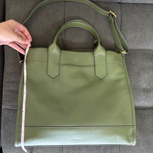 Fossil Olive Green Tote Bag